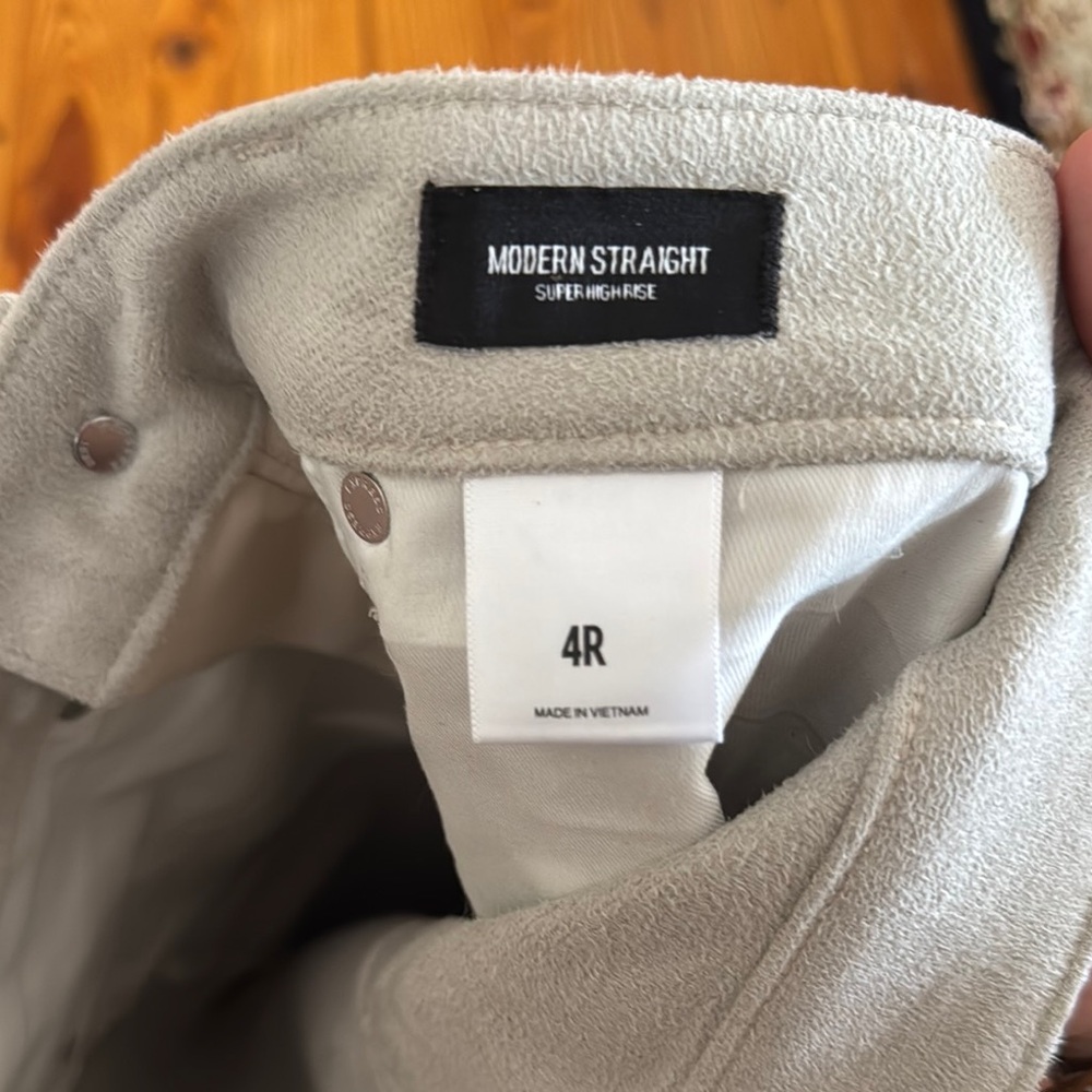 Straight Super High Rise express pleather pants